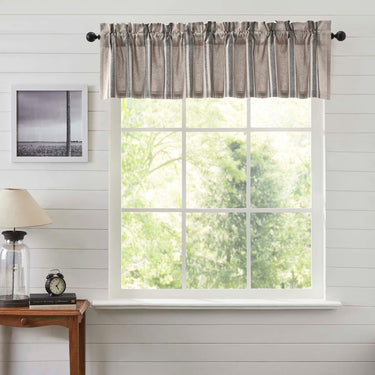 Grain Sack Charcoal Valance 16x90 VHC Brands - The Fox Decor